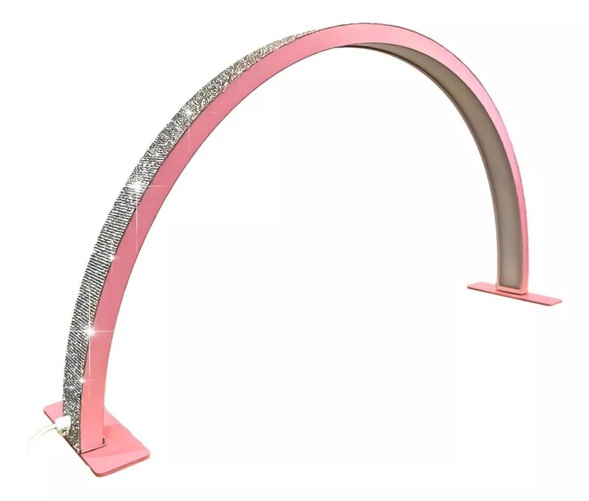 Lámpara de arco de media luna aestetic, salón de maquillaje de pestañas, cúpula rosa, 110v/220v